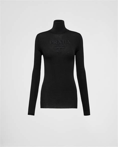 prada womens cardigan|prada turtleneck sweater.